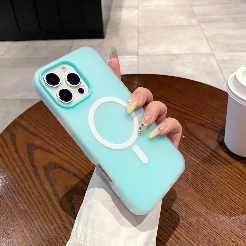 Candy Matte MagSafe Case for iPhone 11 12 13 14 15 16 17 Pro Max