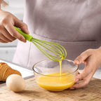 6 Inch Silicone Egg Beater Mini Manual Whisk for Baking & Cream Mixing