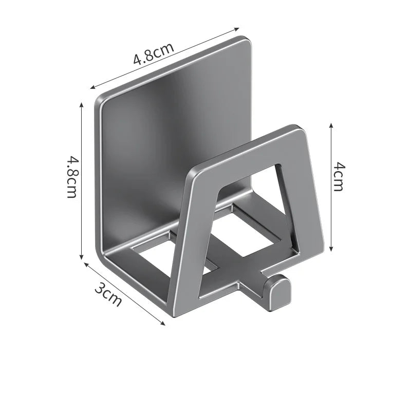 Stainless Steel Sponge Holder Self-Adhesive Sink Drain Organizer