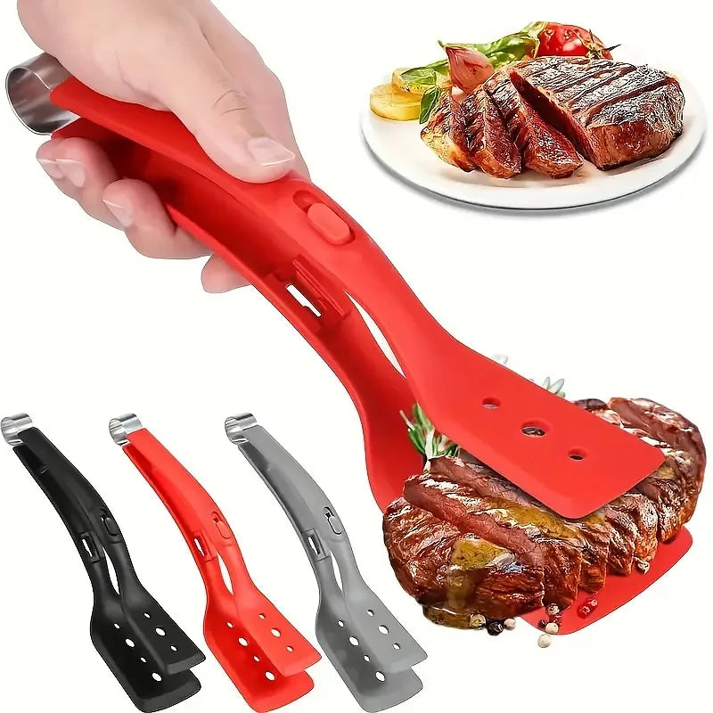 Silicone Kitchen Tongs UK Non-Stick Cooking Turner & BBQ Tool Secondary image