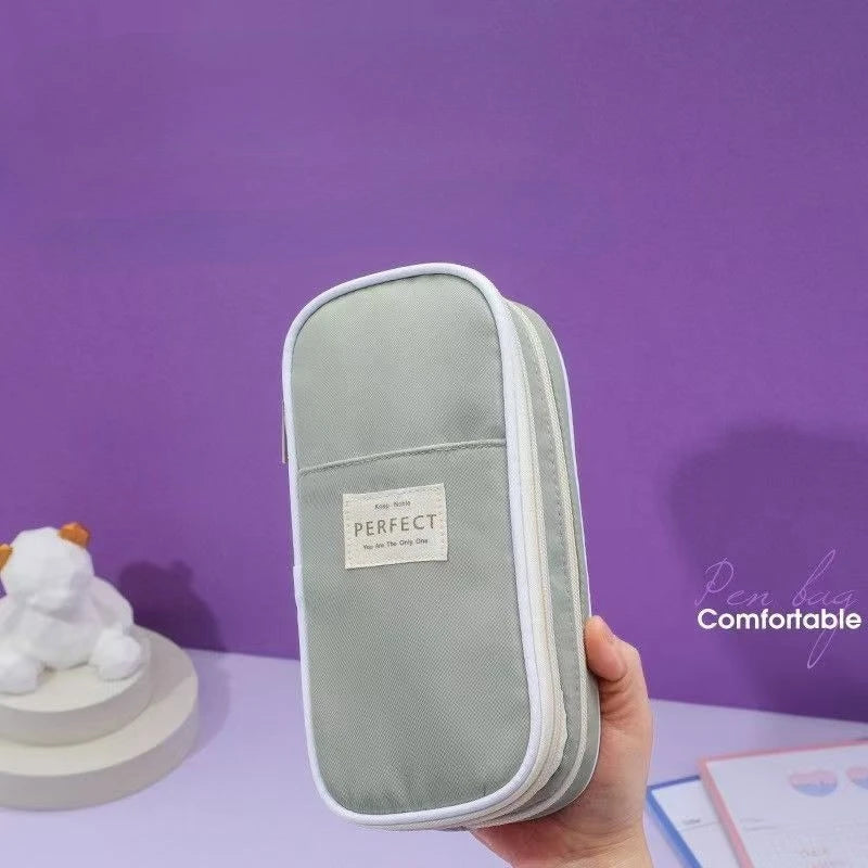Multi-Layer Pencil Case Large Capacity Macaron Stationery Box