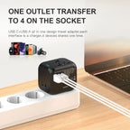 Universal Multi Function Travel Adapter USB C Fast Charger International Plug
