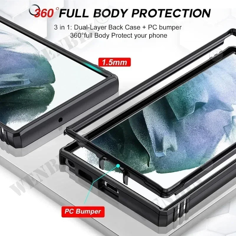 Heavy Duty Kickstand Case for Samsung Galaxy S23 S24 S25 S26