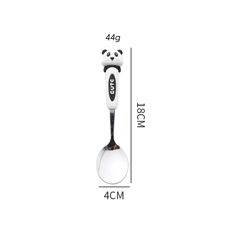 Cute Animal Stainless Steel Spoon – Panda Rabbit Bear Coffee Dessert Spoon