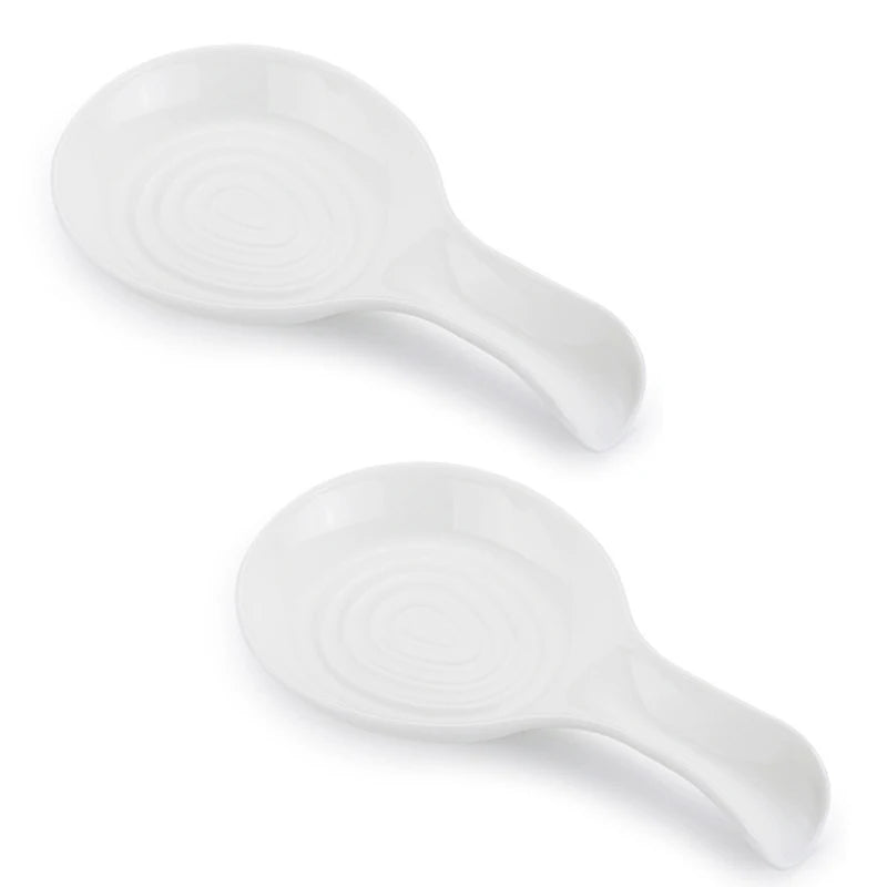 Large Ceramic Spoon Rest Heat-Resistant Holder