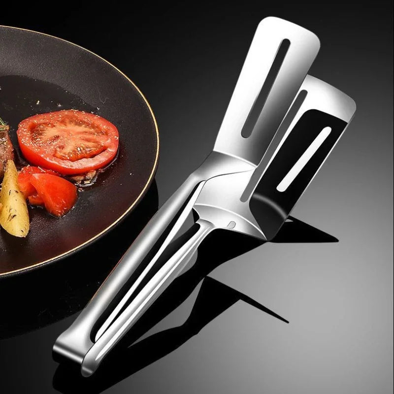 304 Stainless Steel Kitchen Tongs UK Steak BBQ Food Clip Tool