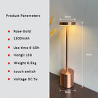 Rechargeable LED Table Lamp for Bedroom & Restaurant Décor