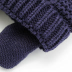 Winter Baby Hat & Gloves Set Warm Fleece Knitted Cap