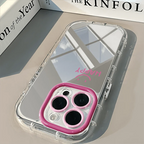 Minimalist Smile Mirror Case for iPhone 17 16 15 14 13 12 11 Pro Max