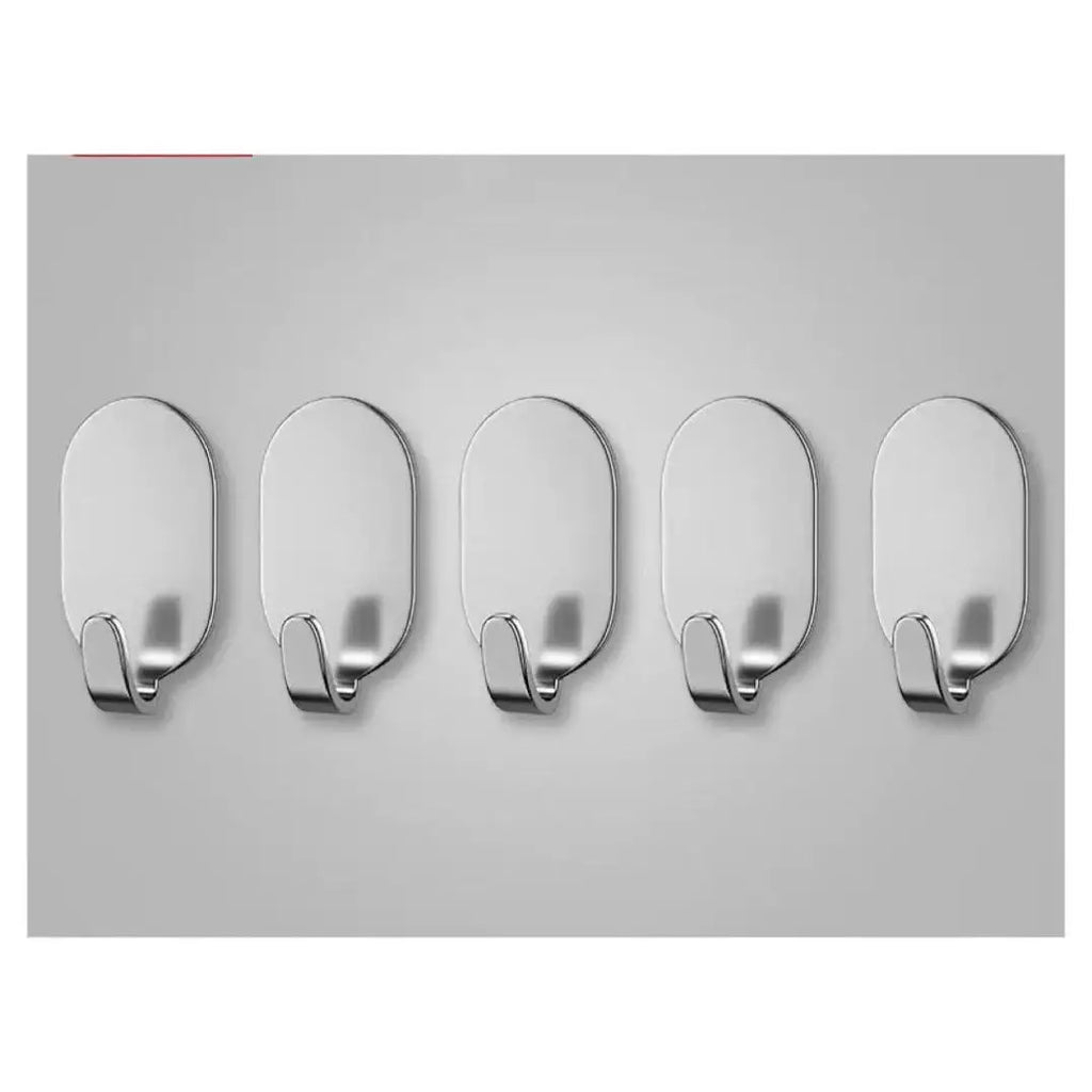 Heavy Duty Adhesive Wall Hook Stainless Steel Towel & Coat Hanger