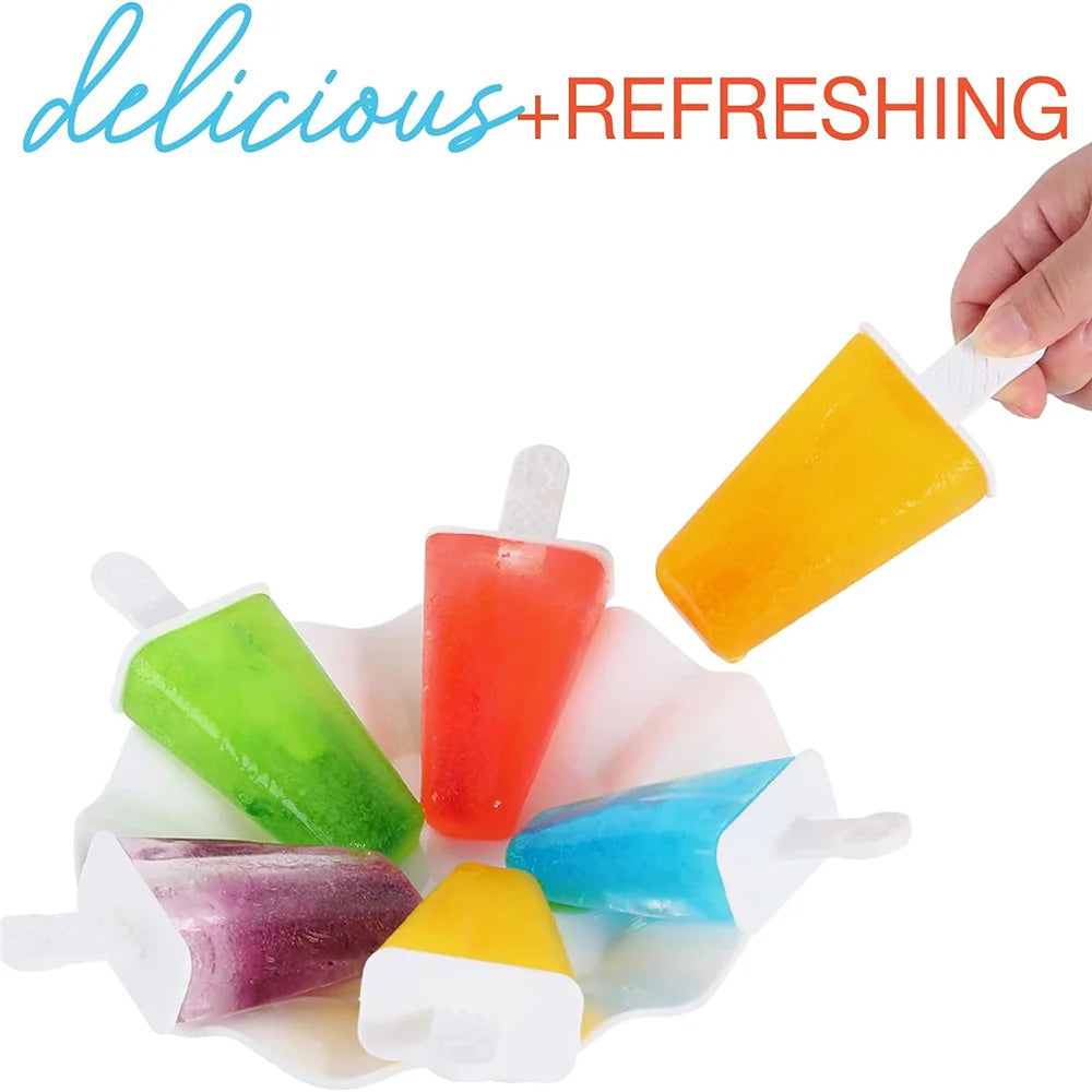 6Pcs Silicone Popsicle Molds – BPA Free Reusable Ice Pop Maker Set Secondary image