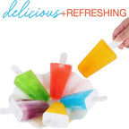 6Pcs Silicone Popsicle Molds – BPA Free Reusable Ice Pop Maker Set