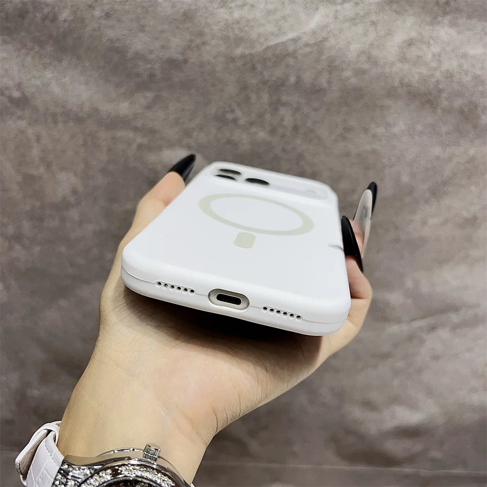 Premium Silicone MagSafe Case for iPhone 11 12 13 14 15 16 17 Pro Max