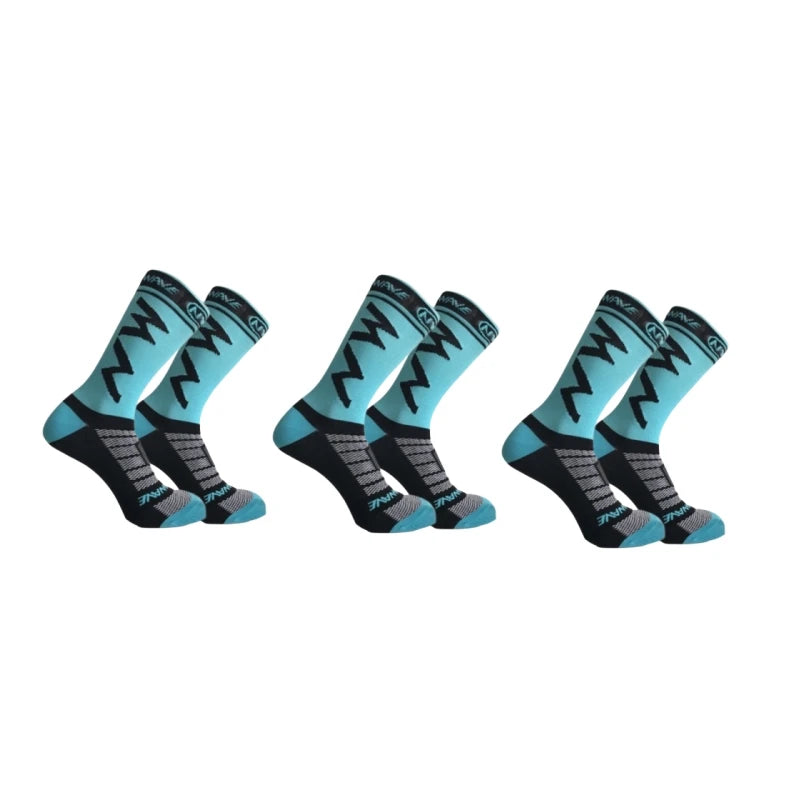 Breathable Sports Socks 3 Pairs Running Cycling Outdoor Men UK