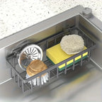 Kitchen Sink Organizer No-Drill Sponge & Brush Storage Rack