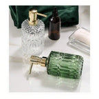 400ML Clear Glass Soap Dispenser Refillable Hand Wash & Sanitizer Bottle