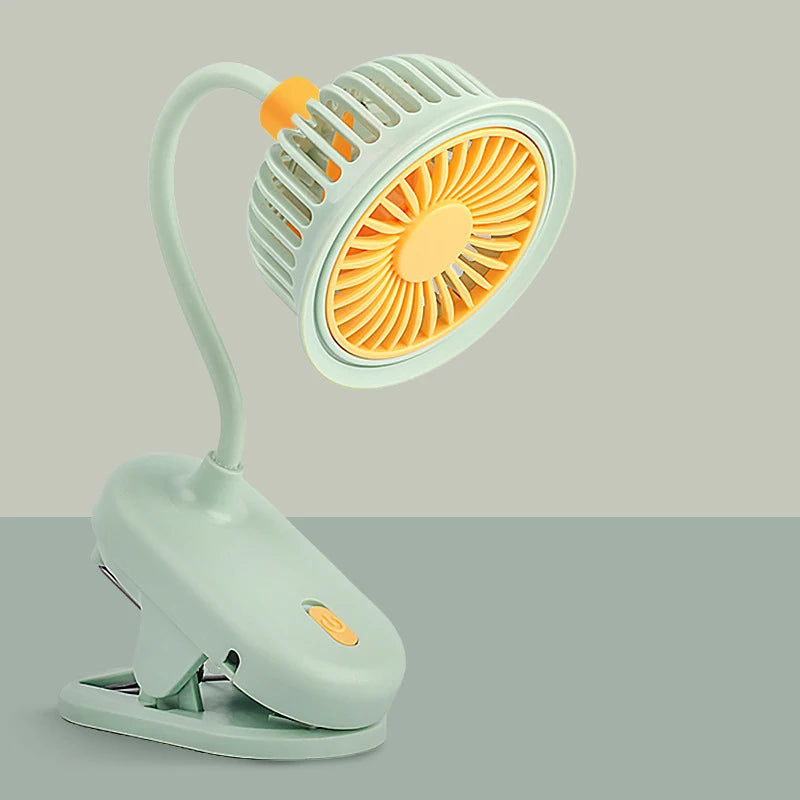 USB Rechargeable Clip-On Fan UK 360° Adjustable Mini Fan