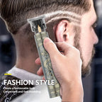 Retro T9 Hair Clipper Cordless Trimmer USB Recharge Barber Shaver Pro