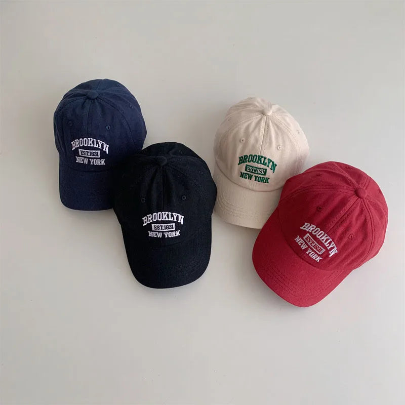 Korean Baby Baseball Cap UK Embroidered Kids Sun Hat 2–6Y