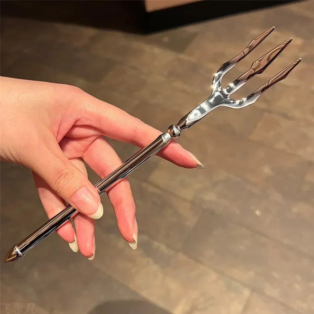 Stainless Steel Trident Fork Sea God Fruit & Dessert Pick Gift Secondary image
