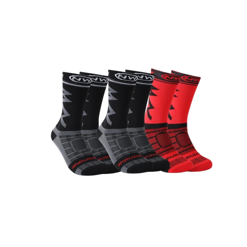 Breathable Sports Socks 3 Pairs Running Cycling Outdoor Men UK