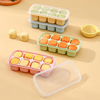 Mini Silicone Ice Cube Tray UK 8 Grid Ice Mold With Lid| Whisky Ice Maker