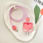 3D Love Heart Charger Protector for iPhone 18W/20W