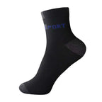 5 Pairs Men Cotton Sports Crew Socks Breathable Soft Summer