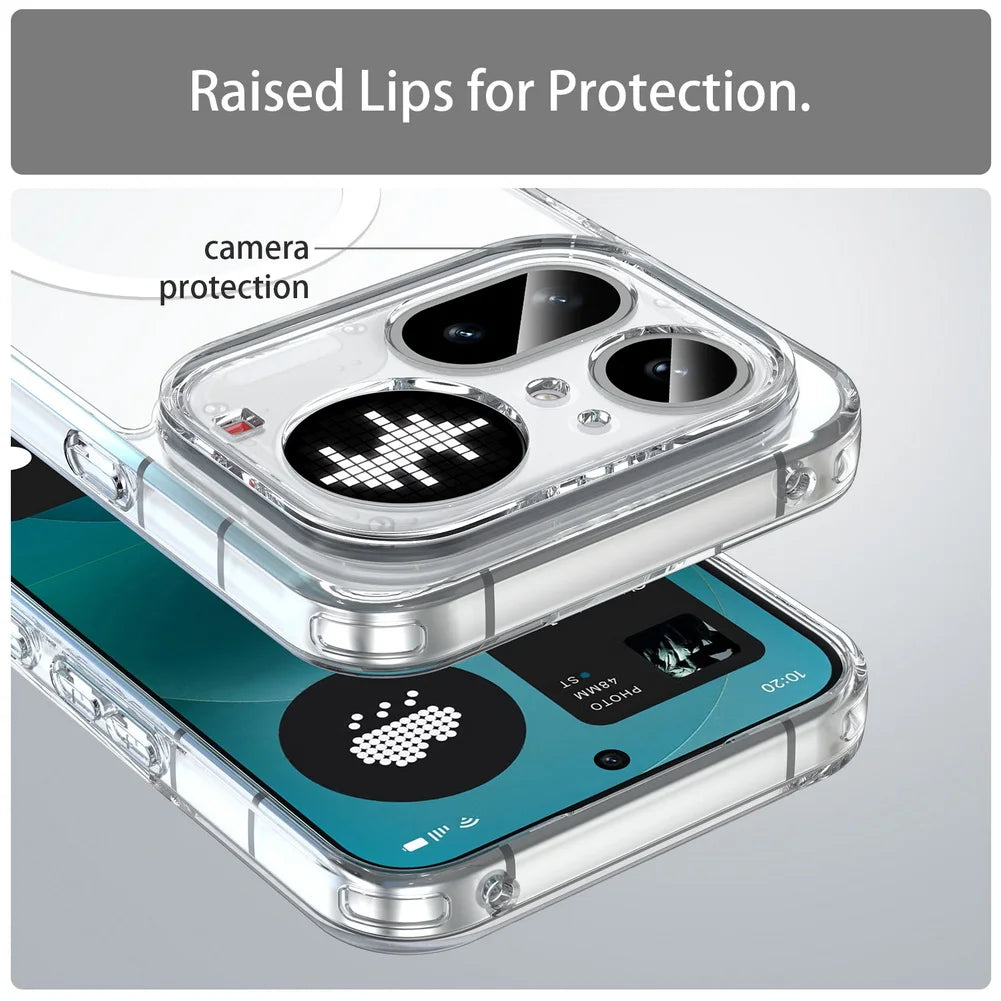 Clear Anti-Yellowing Shockproof Case for Nothing Phone 4A Pro 3A Pro