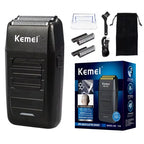 Kemei KM1102 Electric Shaver Twin Blade Cordless Beard Trimmer
