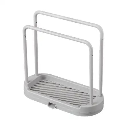 Double-Layer Kitchen Cloth Rack Sink Sponge & Dish Cloth Organizer