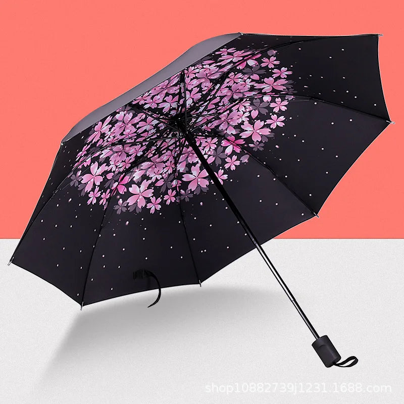 Buy Blue Sky Clouds Folding Umbrella UV Protection Parasol