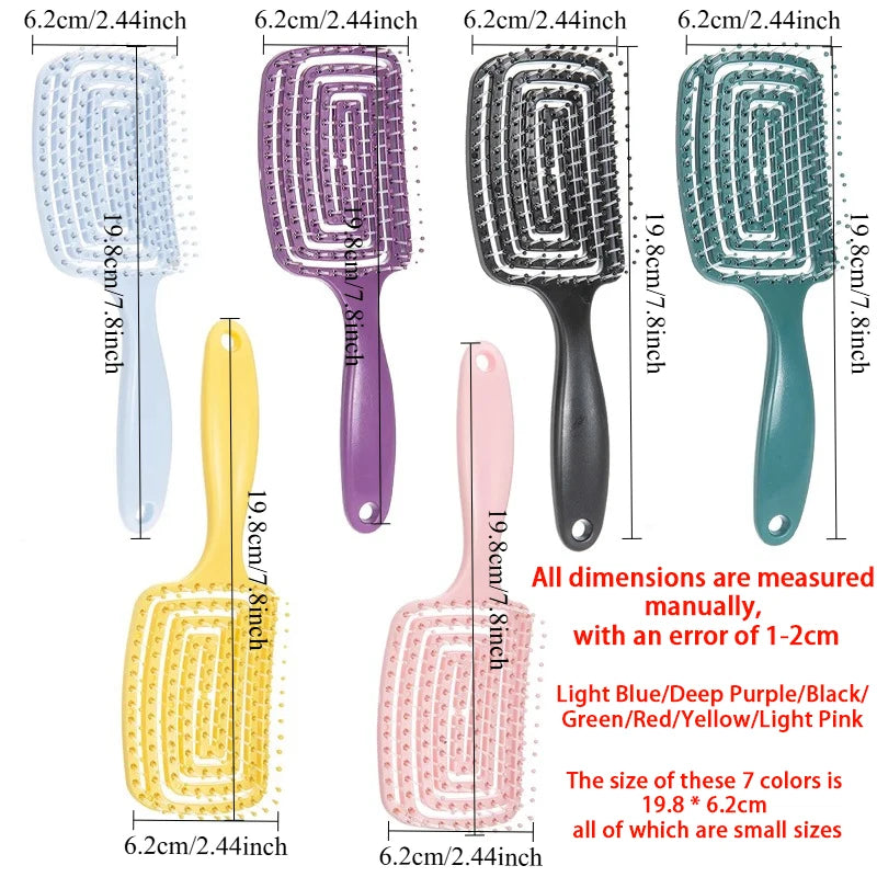 Luxury Hollowed-Out Detangling Hair Massage Styling Comb Tool