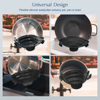 Silicone Pot Strainer Clip-On – Adjustable Kitchen Strainer for Pots & Pans