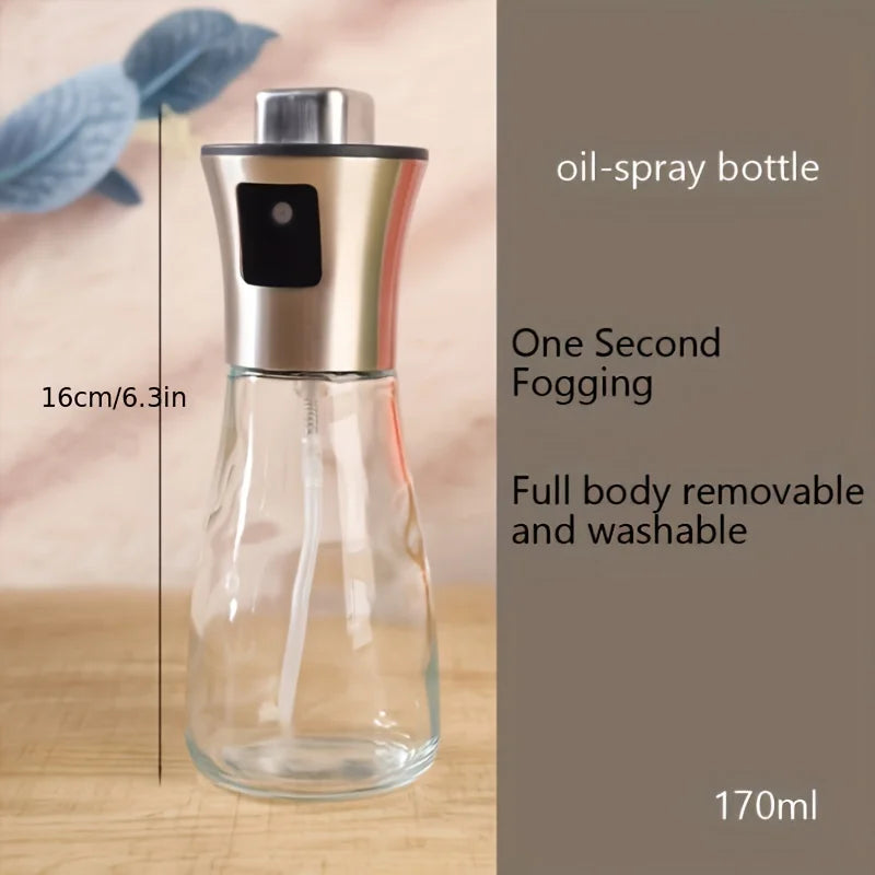 170ml Olive Oil Sprayer Bottle Stainless Steel Kitchen Oil Mister