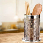 Stainless Steel Cutlery Holder Drain Rack Basket