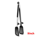 LMETJMA Silicone Kitchen Tongs Non-Stick BBQ, Steak & Pasta Serving Tool