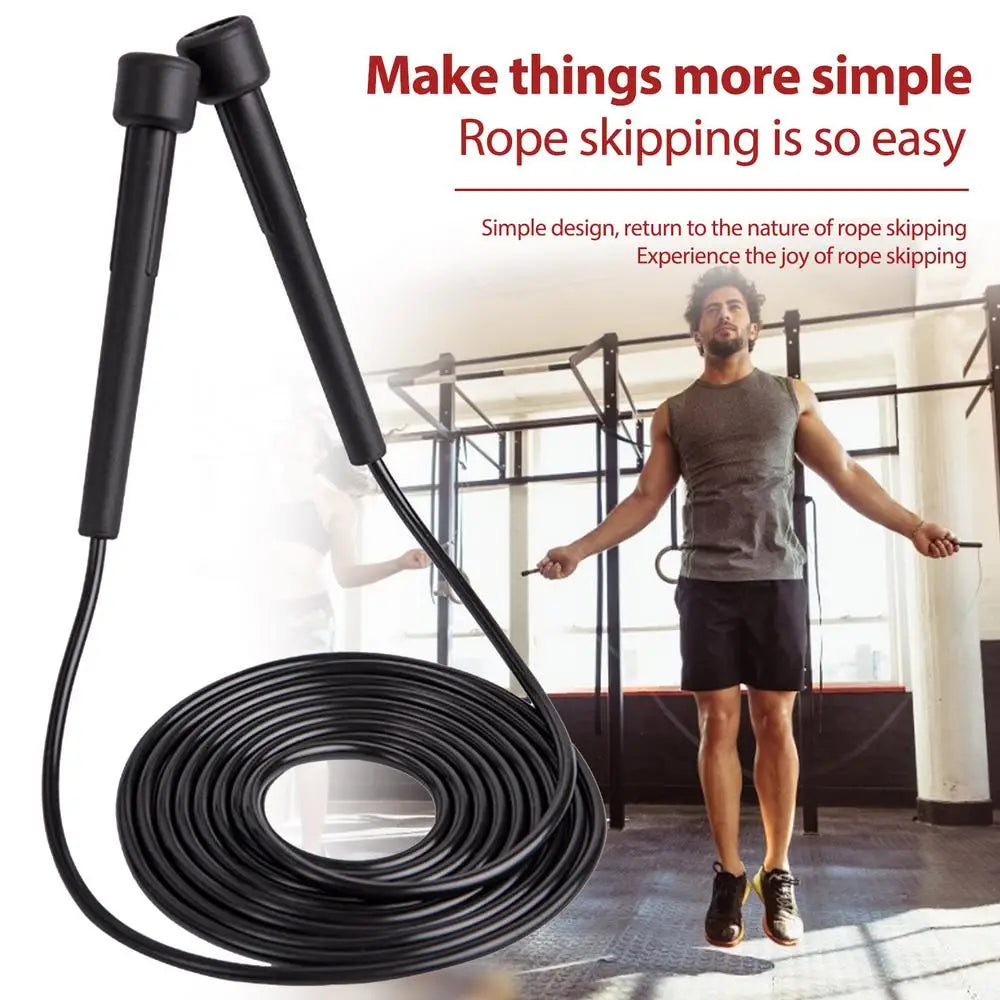 PVC Speed Jump Rope Adjustable Skipping Rope Boxing Gym Fitness