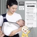 Ergonomic Baby Carrier with Hip Seat Front Carry Infant Sling 0-24M