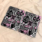 Pink Graffiti Doodle Case for iPad 10th 11th Air 4 5 Pro 11 Mini 6 7