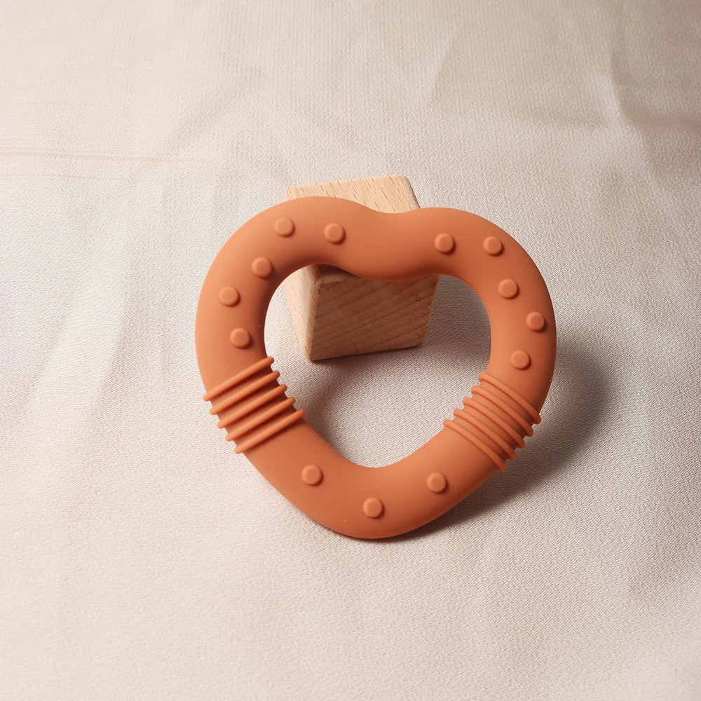Star & Heart Silicone Baby Teether Food Grade Toy
