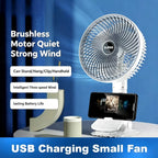 8 Inch Portable Desk Fan UK Oscillating Foldable Cooling Fan