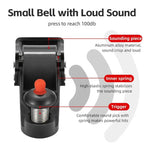 Stainless Steel Bicycle Bell Crisp Sound MTB Bike Handlebar Horn