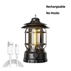 2-in-1 Solar Camping Lantern USB Rechargeable Light