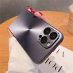 Laser Aurora Matte CD Case for iPhone 11 12 13 14 15 16 Pro Max