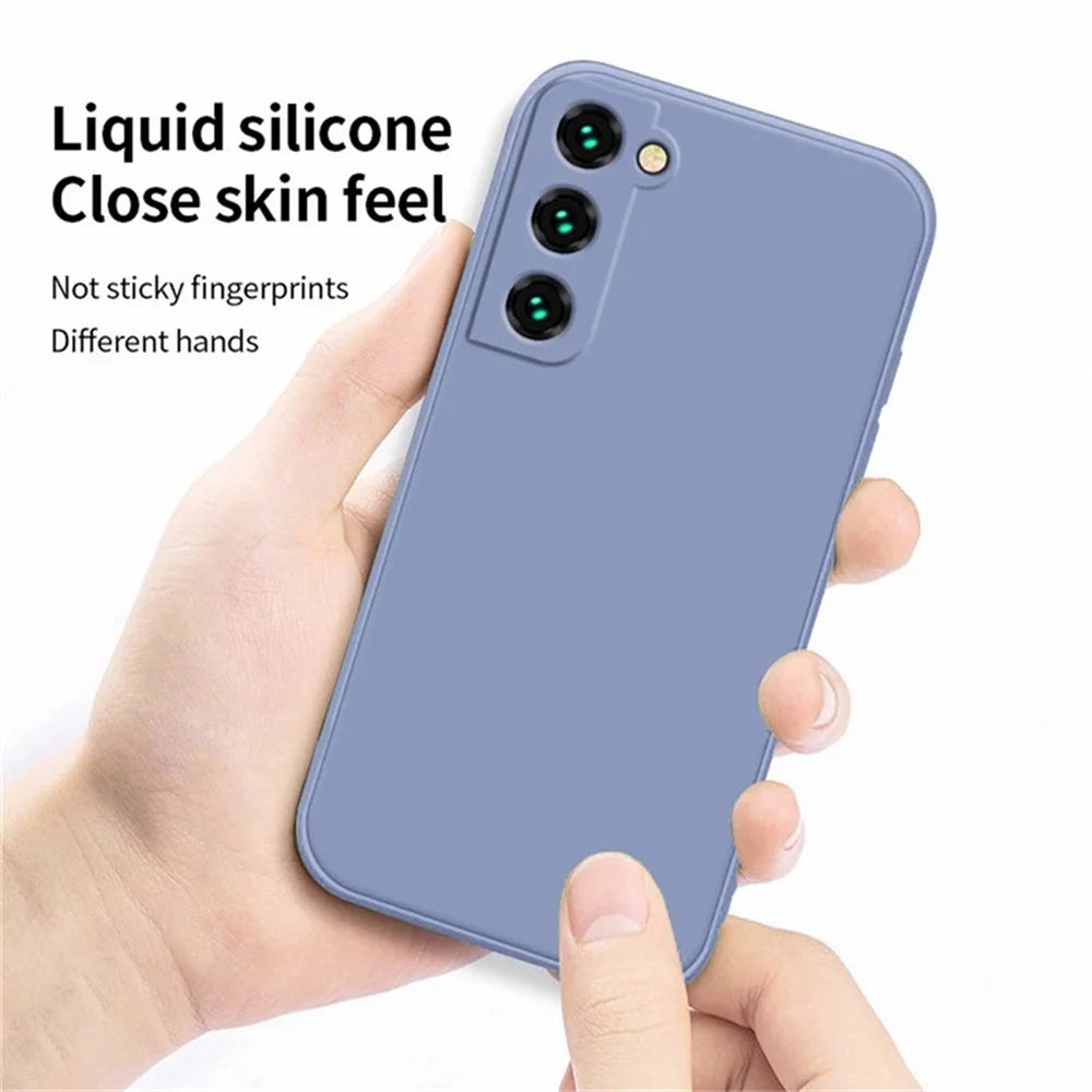 Luxury Liquid Silicone Case for Samsung Galaxy S20 S21 S22 S23 S24 S25