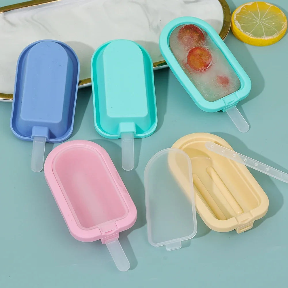 Popsicle Mold Set Silicone – DIY Ice Cream, Chocolate & Cream Ice Tray (1/4Pcs)