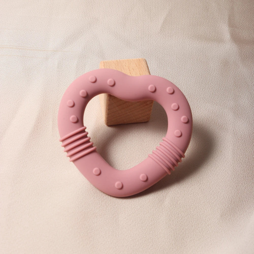 Star & Heart Silicone Baby Teether Food Grade Toy