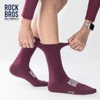ROCKBROS Cycling Socks Breathable Shock-Absorbing Sports Socks 2 Pairs