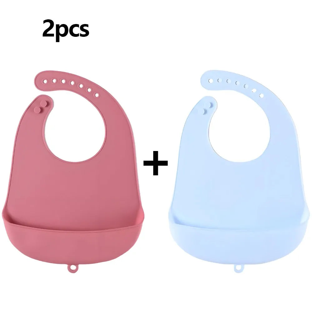 Food Grade Silicone Baby Bibs Waterproof Feeding Bib